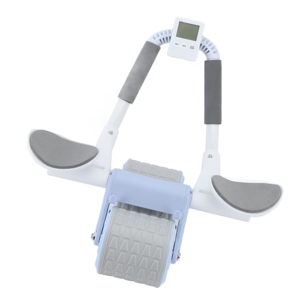 Timer Rebound Ab Wheel Styrkelse af kernemuskler Mave Core Udstyr Roller med timer til Hjem Blå