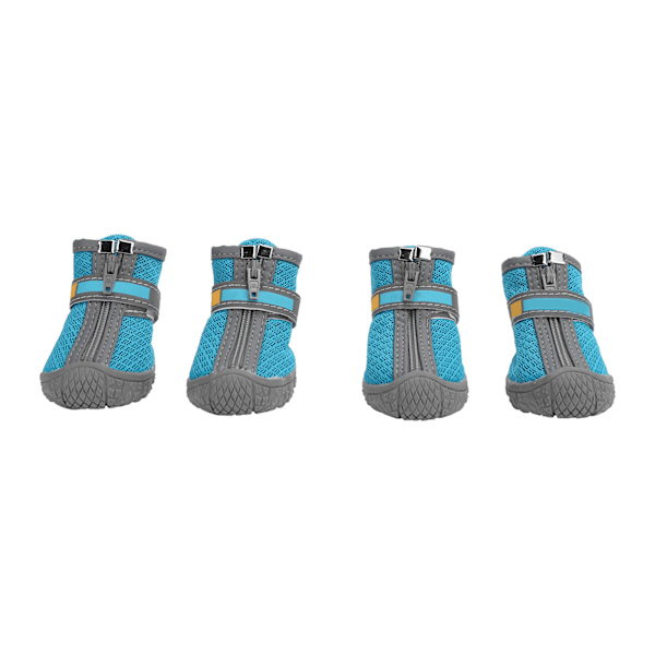 Små Hvalpe Sko Letvægts Udendørs Åndbar Anti-Slip Støvler Kæledyrstilbehør (Lake Blue (9-Huls Net) Størrelse 1)
