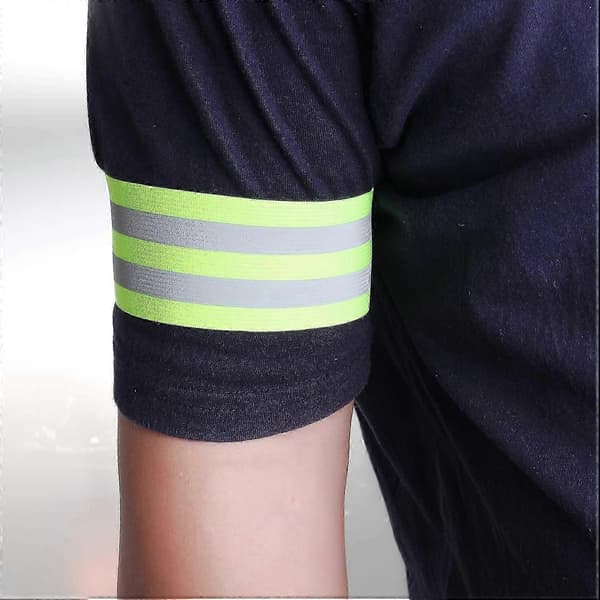 6X elastiske reflekterende armbånd, sikkerhedsrefleksbånd til gåture, cykling, hundeluftning, jogging, cykling
