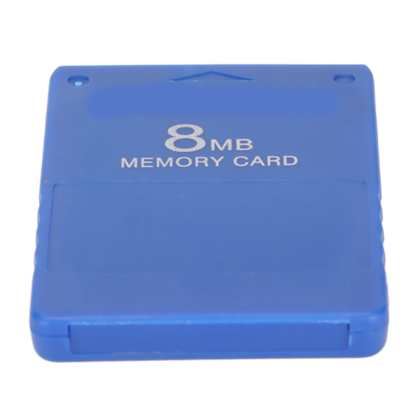 Höghastighets 8MB spelminneskort för PS2 - Stöder FMCB1.966 och alla spel (blå)