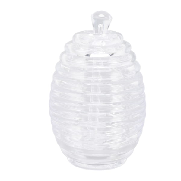 Transparent honningkrukke honningkrukke i plastform med omrøringsstav Hjem køkkenudstyr