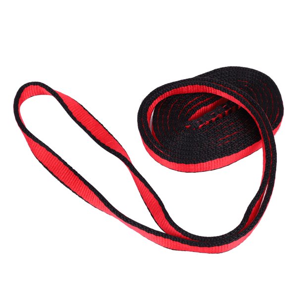 Mountaineering Climbing Load Bearing Flat Belt Strap Outdoor Safety Rope(150cm red)