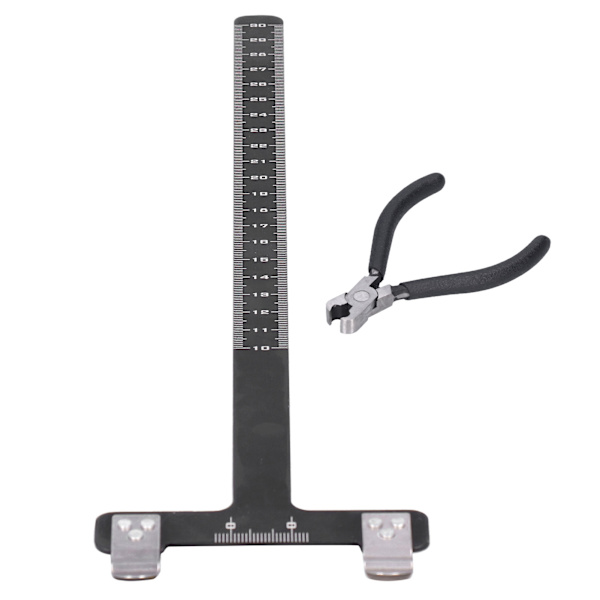 Bueskydningslineal af aluminiumslegering Recurve/Compound Bow T-formet buemålingsværktøjssæt