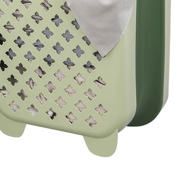 Wall Mounted Foldable Laundry Basket Large Capacity Hanging Foldable Laundry Hamper for Home Green L