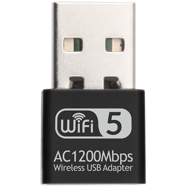 2,4G 5G AC1200Mbps trådløst nettverkskort USB-adapter Dual Band WIFI-mottaker RTL8812, modell: flerfarget flerfarget