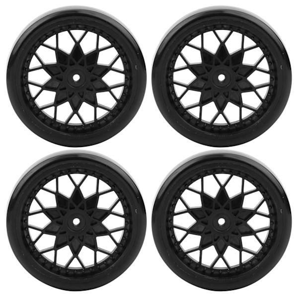 4st RC Micro Truck Plastdäck Tillbehör för WPL D12 Model Car Upgrade Partsblack
