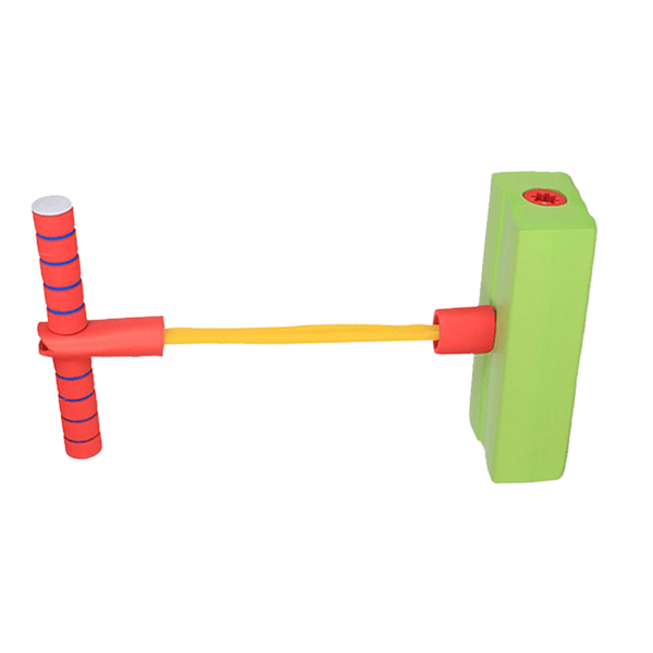 Foam Pogo Stick främja växande träningsbalans Lätt att greppa hoppleksak utomhus för Barn Grön