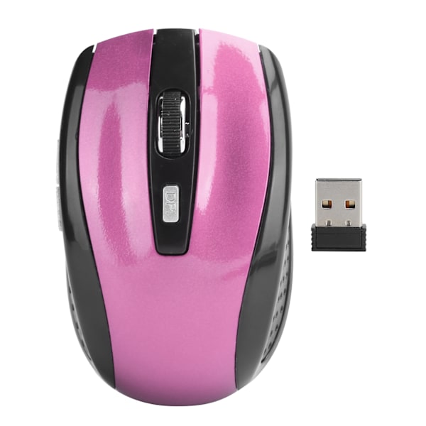 Trådlös Mus Notebook Dator Optiska Speltillbehör med Justerbar DPI 250Hz Rosa