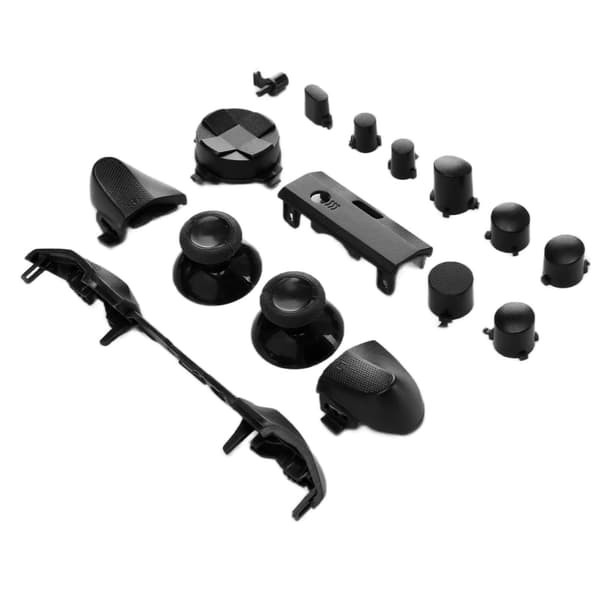 Komplet sæt med knapper til spilcontroller Reservedele tilbehørssæt til Xbox Series X Sort
