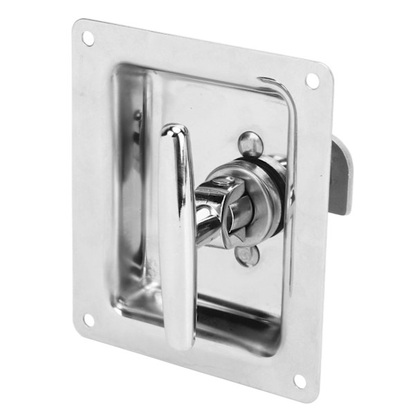 Toolbox Latch Stainless Steel Foldable T-Handle Toolbox Lock for Van RV Trailer Engineering Vehicle