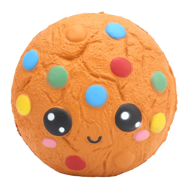 Squeeze Cake Legetøj Blød Sød Tegneserie Chokolade Cookies Langsomt Stigende Stressaflastende Legetøj Gul
