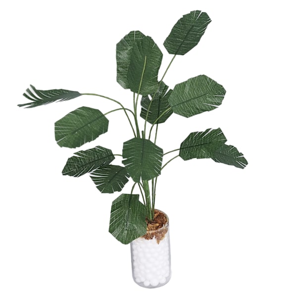 1:12 Miniatyyridokkitalon kasvit Elävä banaanipuun simulaatio Bonsai-kasvikoriste S