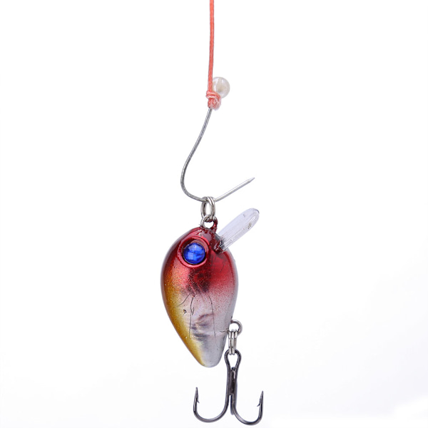 5 kpl 3 cm 3D holografiset silmät Miniuistin Uiva Micro Bass Syötti Crankbait Koukku