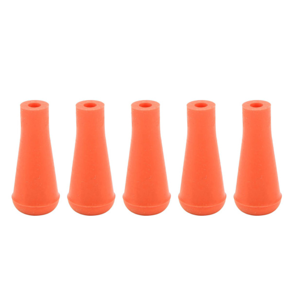 5 stk 6 mm pilspidser til bueskydning Bløde gummi pilspidser Gummi stump spidser Brede hoveder til jagt Skydningspile Træningsudstyr Orange