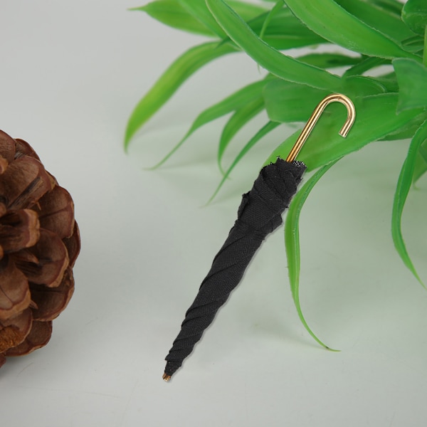 2 kpl miniatyyrivarjot mustaa kangasta DIY-koristetarvikkeet nukkekotiin 1:12