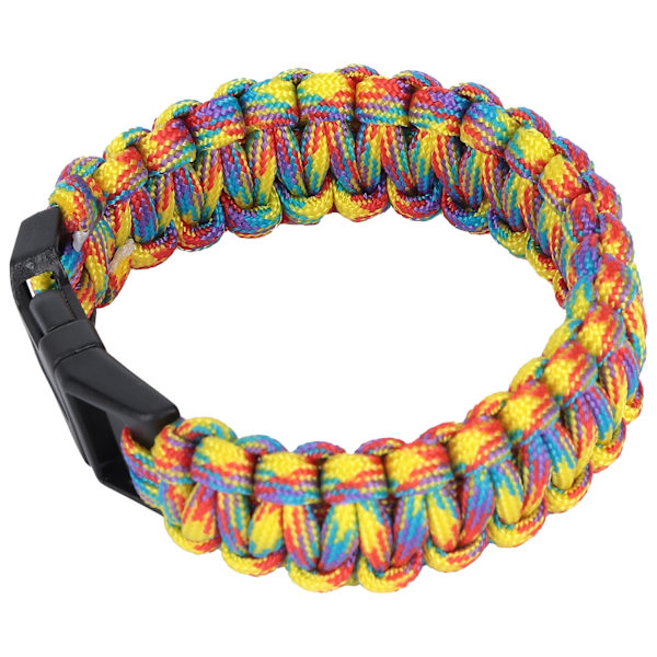 Punottu Paracord-rannekoru miehille ja naisille, ulkoiluun tarkoitettu selviytymisrannekoru laskuvarjonarulla