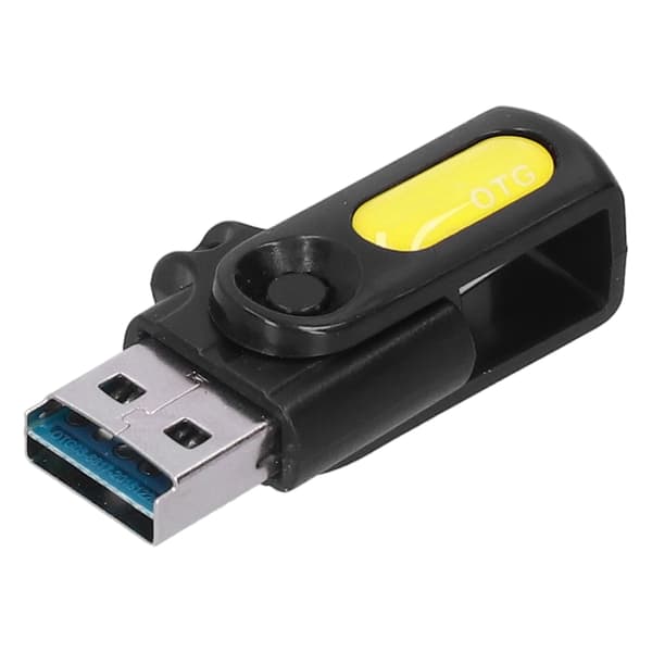 Android V8 -liitäntä OTG-sovitin Kannettava datamuunnin USB2.0/3.0/USB PD:lle Keltainen