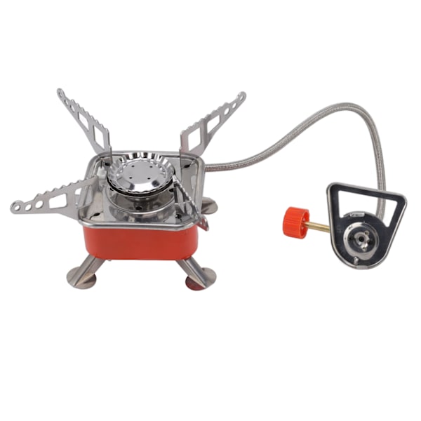 Mini Camping spis Vikbar Orange Silver Bärbar Camping spis för utomhus BBQ-fester Picknick Resande Vandring
