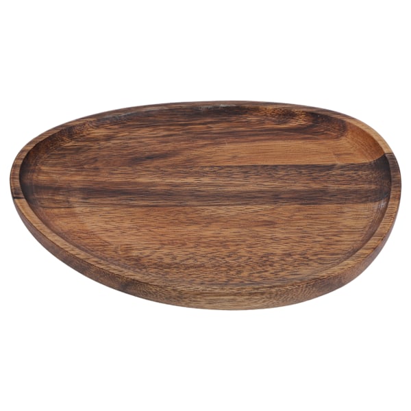 Uregelmessig trebrett serveringsbrett Snacks Frukt Organisering Bord Tilbehør Hurtigmattallerken Dekorasjon 26x21cm