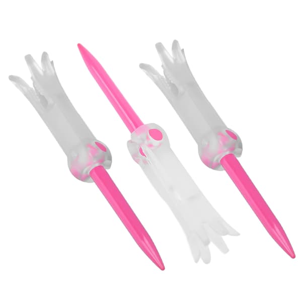 Foldable Training Golf Tee Anti-Flying Swivel Practice Accessories Ball Studs for GolfPink