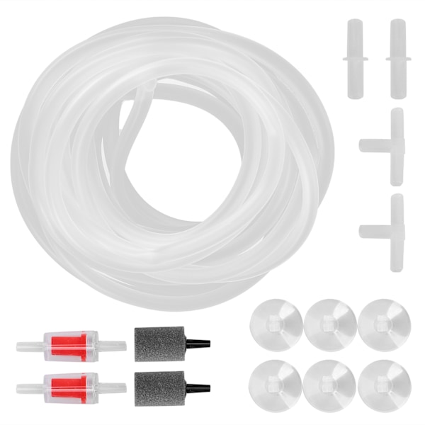 Akvarium syrgasrör backventil fisktank bubbelstenset Akvariumtillbehör Kombination E 4m / 13.1ft syrgasrör