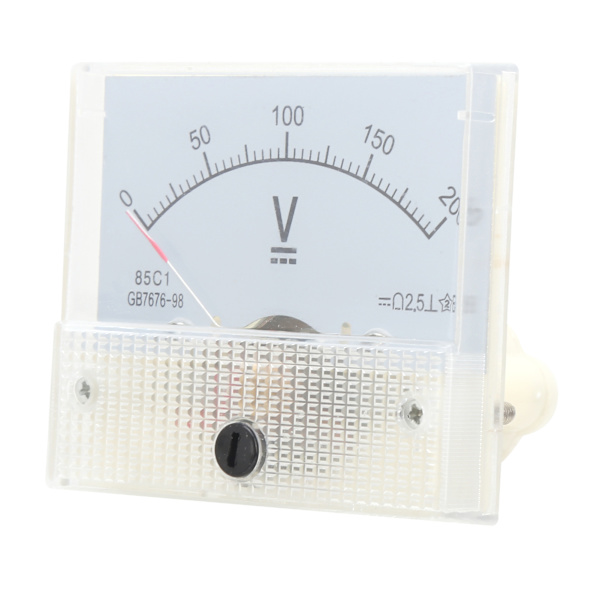 Pekare DC Voltmeter Panel Volt Spänningsmätare Mätinstrument 85C1 DC 0~200V