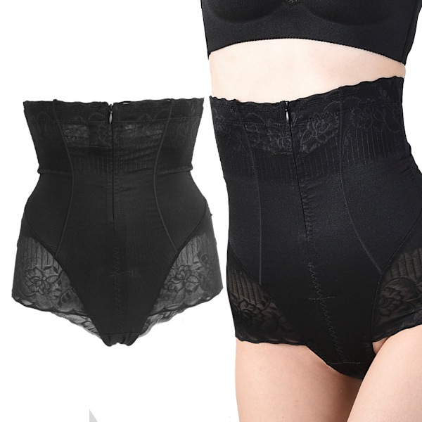 Dragkedja med hög midja efter förlossningen Andas Bodybuilding Shaping Byxor Body Shaper Butt Lifter Slimming PantyXL