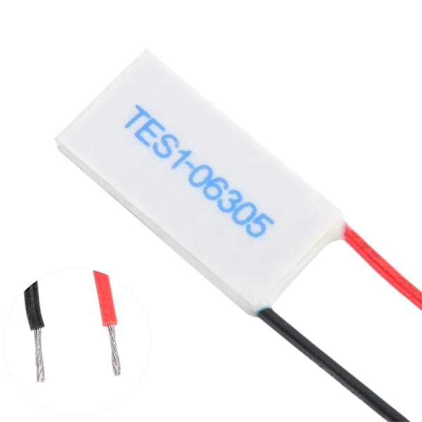 TES1‑06305 Termoelektrinen jäähdytin 6V 5A puolijohde-elektroninen jäähdytysmooduli 15x30mm