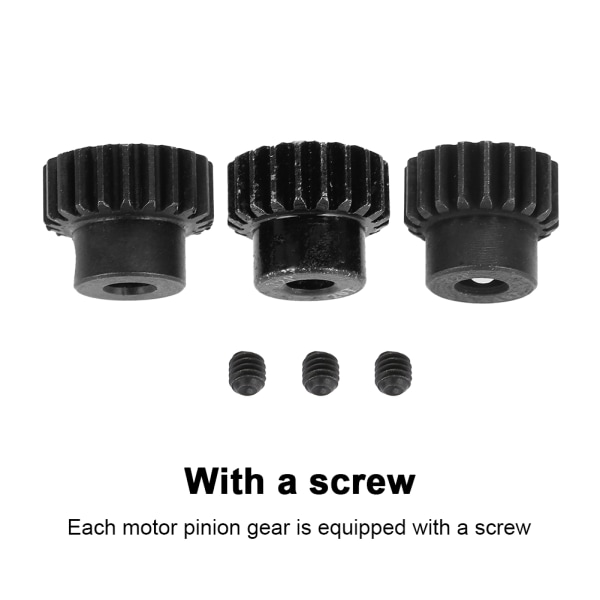 32DP ￠5 mm 13-15T 16-18T 19-21T Motor Pinion Gears Combo Set för 1/8 RC-bil (19T 20T 21T)