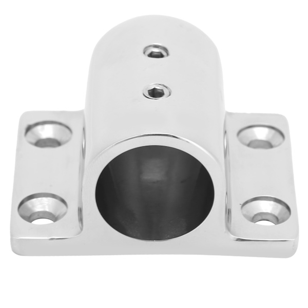 Marine Pipe rektangulær base rustfrit stål bådrør firkantet base bådhardware tilbehør 22MM