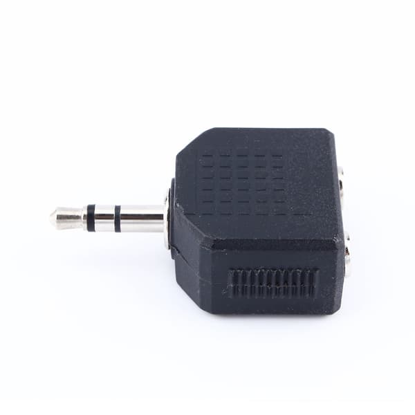 1 til 2 lydsplitter for hodetelefoner - 1X3,5 mm dobbeladapter