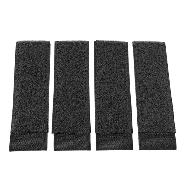 4st krok- och öglelapp Nylon krok och ögla Molle-fäste för träningsväst Jakt skjutspel Svart