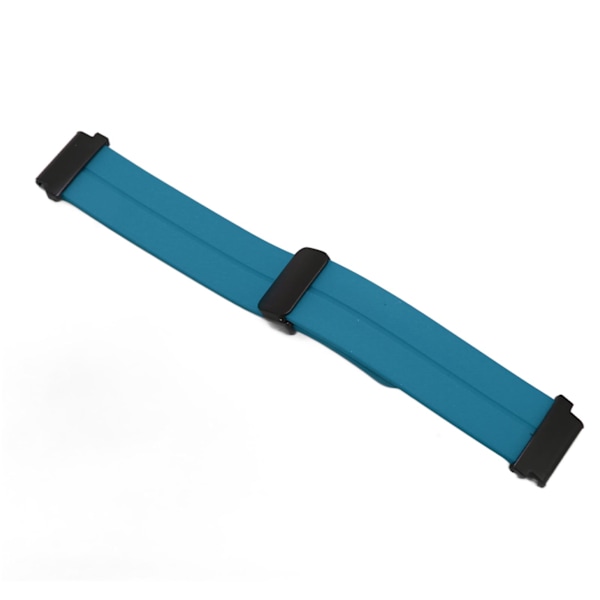 Klokkerem Vikbart magnetisk spenne Klokkeremme Silikon Sportsarmbånd for Fenix ​​7S/6S/5S 0.79in Cyan