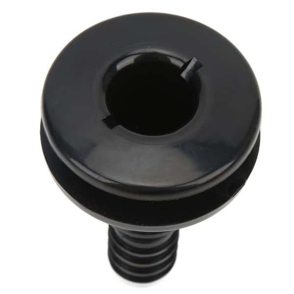 Boat Thru Hull Fitting 3/4 inch ABS Plastic Hose Connector Drain Outlet Accessory Black