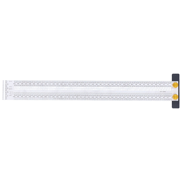 Marking Scale Exquisite Accurate Portable Convenient Robust Durable Multifunctional T-shaped Hole Ruler (400mm)