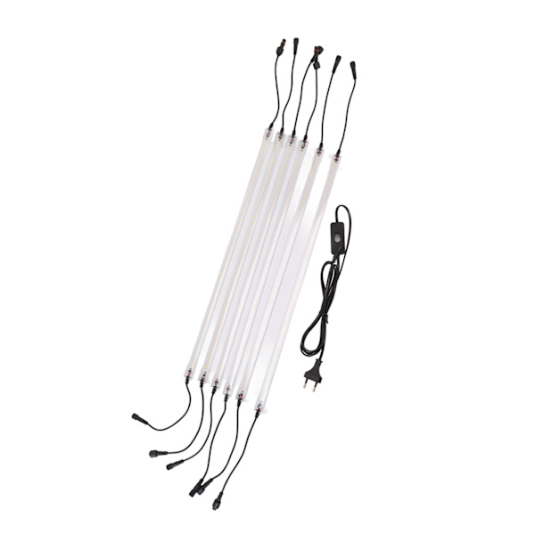 Kasvien kasvuvalonauhat Täyspektri 1-6 LED Sisätilojen kasvuvalo Vihanneksille Kasveille EU-pistoke 180‑240V