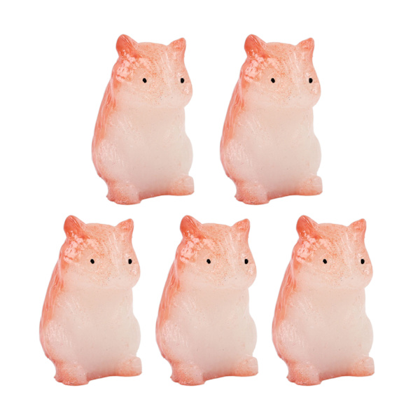 30 kpl Nuken talo hartsihamsteri söpö elävä miniatyyri hamsteri eläinhahmo 1/12 1/6 nuken talo ruskea