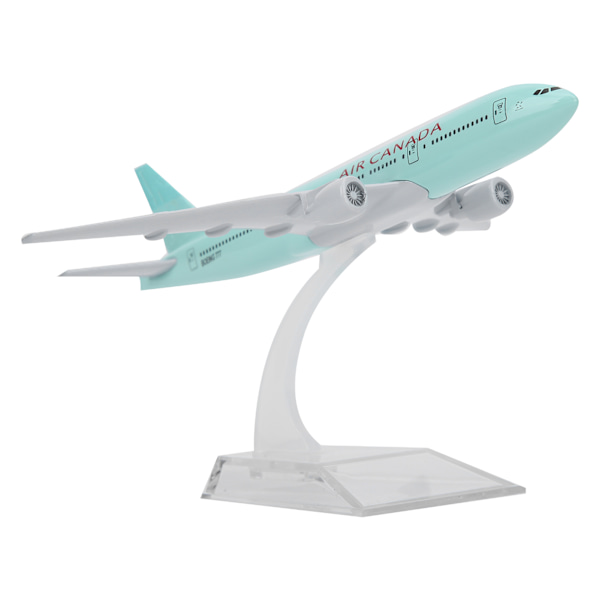 Flygplansmodell Basfäste Legering Metall Flygleksaker för barn Garagesatser 16cm(Canada777)