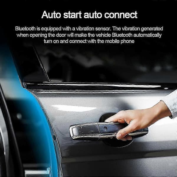 Bluetooth-autokiinnityssarja Langaton Bluetooth 4.2 -kaiutinpuhelin Handsfree-autokiinnityssarja Aurinkosuojaklipsikaiutin 1 kpl - Musta