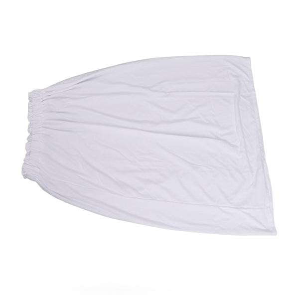Kvinnor Badhandduksomslag bomullstutt Tube Top Badhanddukskjol Dree för resor Beach White