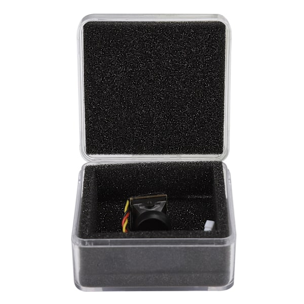 Mini FPV-kamera för Turbo Eos2 2,1 mm-lins 1200TVL CMOS NTSC Automatisk förstärkningskontroll Svart