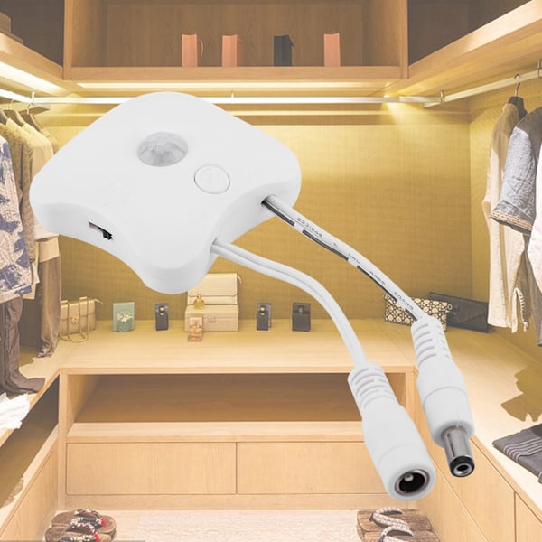 DC5-24V Infraröd Människokroppens rörelsesensor Induktionsbrytare för Armoire Light Lamp