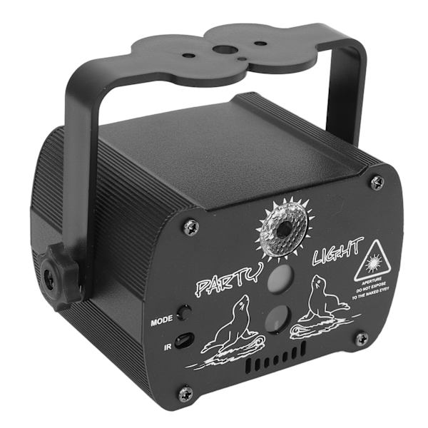 Fest Scene Lys Fjernkontroll USB Lading Timer God Varmeavledning med Stativ Lydaktivert Strobeprojektor for Hjeminnredning Bar KTV