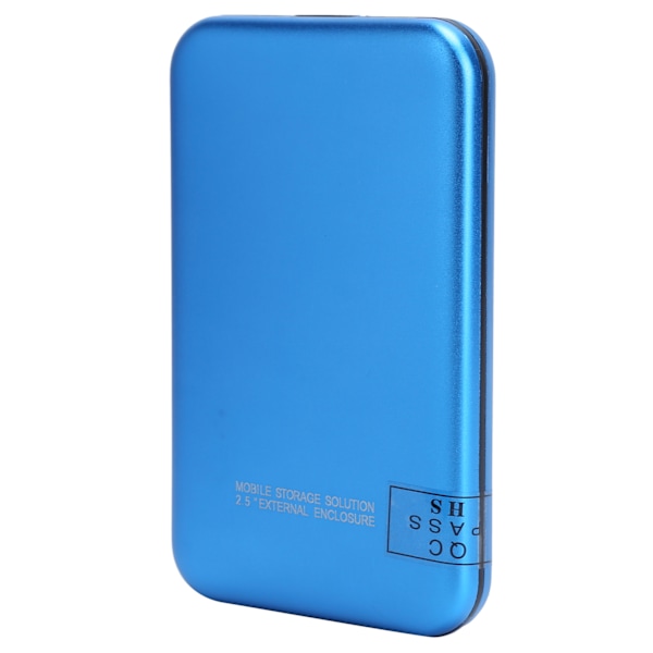2,5 tommers mobil ekstern harddisk USB3.0 bærbar HDD blå med adapterkabel for stasjonær PC bærbar PC 120G