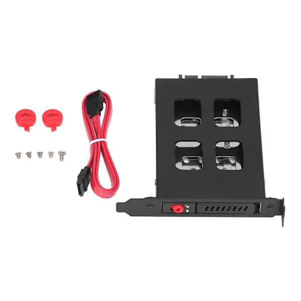 SATA HDD-bricka Rostfritt stål Intelligent designstöd SATA SSD 6 Gbps High Speed ​​2,5 PCI-hårddiskfodral