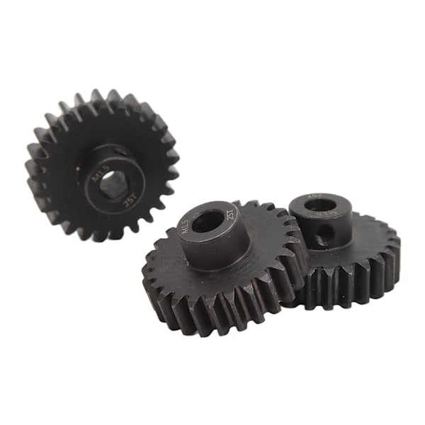 3st Stål M1.5 Pinion Gear Set 8mm Motor Pinjong gear med M5 Set Skruv för 1/5 1/8 1/10 RC Car 25T