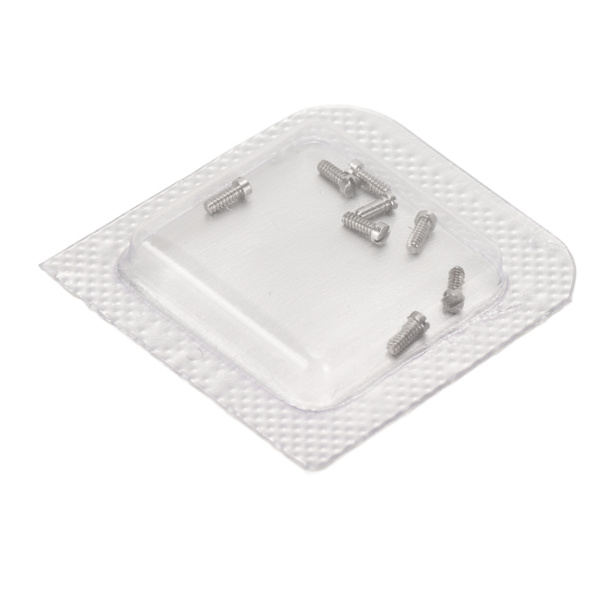 8st mikroklocka reparationsskruvar i rostfritt stål klocka bakstycke skruvar för Ballon Bleu hane 1 X 1,4 X 3,2 mm