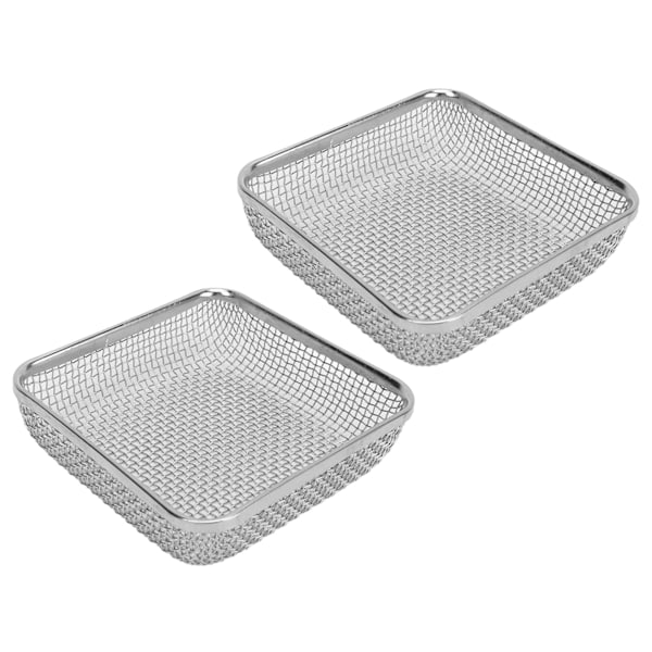 2st RV Ugnsventil 4.5 X 4.5in Heavy Duty Rostfritt Stål Flying Bug Cover Camper Värmare Avgasventil Mesh Screen