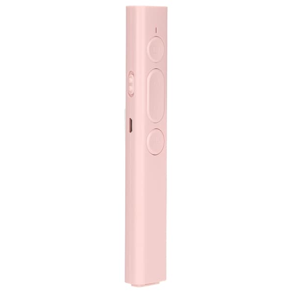 Presentation Clicker Litiumbatteri Laddning USB Ergonomisk Design Låg Strålning 2.4G Hög Känslighet Chip Pointer Rosa