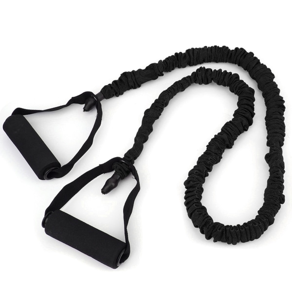 Slitsad dragrep Fitness Anti Break Elastiskt Bälte inomhus Yoga Power Training Motståndsband (svarta (30lb))